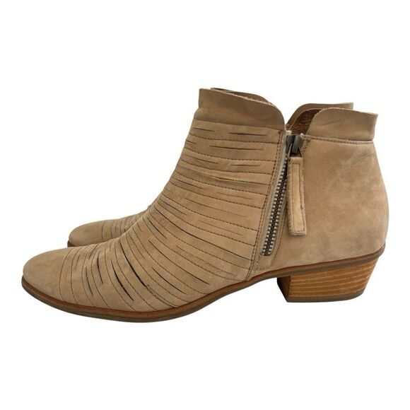 Paul Green Size UK 7 US 9.5 Shasta Sliced Nubuck Leather Mid Heel Ankle Boot - Picture 4 of 9